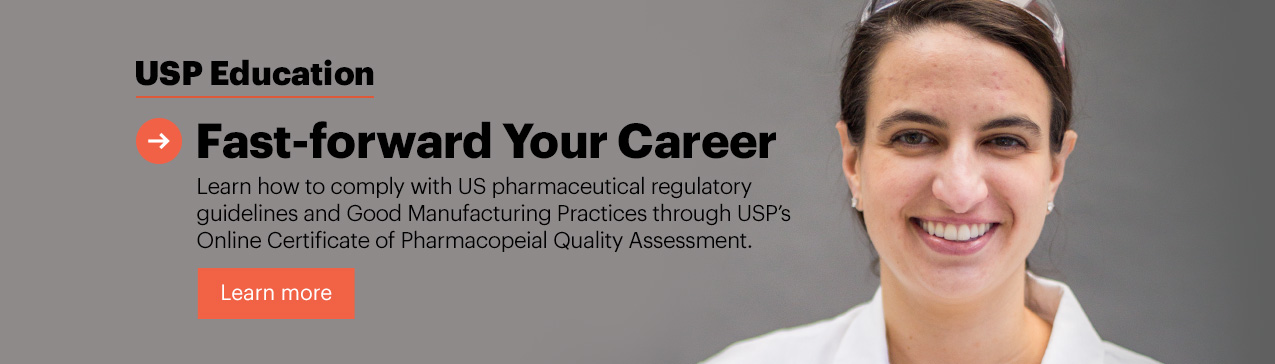 USP Education Certificate of Pharmacopeial Assessment