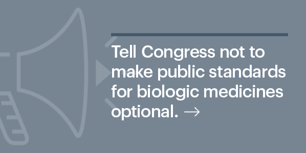 tell congress not to make public standards optional